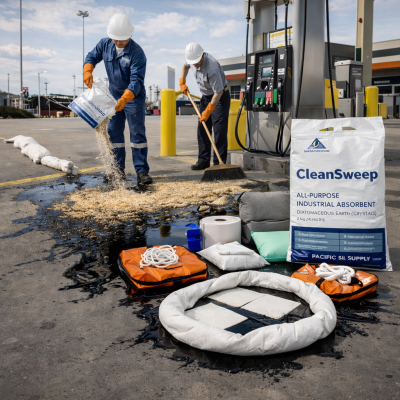 Bột thấm đa năng dầu và hóa chất tràn đổ cleansweep PSP100-060