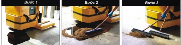 Bột thấm dầu và thấm hóa chất trên nền sàn Floor Gator GS-20