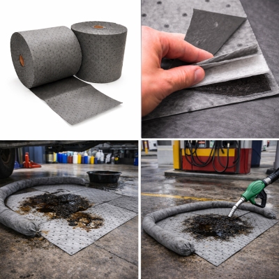 Cuộn thấm hút đa năng cho tràn đổ dầu & hóa chất Spilfyter UPG-914