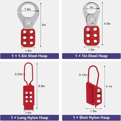 Bộ LOTO Điện PROLOCKEY LK-7131R: Khóa Cách Ly Nguồn An Toàn Tiêu Chuẩn OSHA