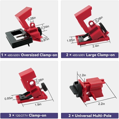 Bộ LOTO Điện PROLOCKEY LK-7131R: Khóa Cách Ly Nguồn An Toàn Tiêu Chuẩn OSHA
