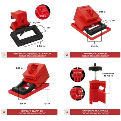 Bộ khóa LOTO bảo trì điện gồm 104 chi tiết PROLOC LK-TSK5A