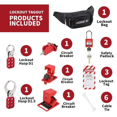 Bộ khóa LOTO điện cho nhà máy và xưởng sản xuất PROLOCKEY LG04