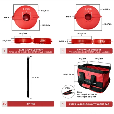 Bộ khóa LOTO an toàn van 63 món PROLOCKEY LK-TSK5B