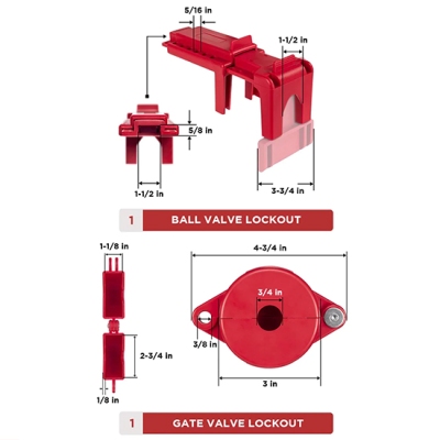 🔒 Bộ khóa LOTO an toàn điện & van PROLOCKEY LG5125EVP38SKA