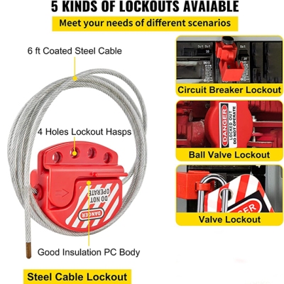 Bộ LOTO công nghiệp đầy đủ dùng cho nhiều tình huống PROLOCKEY LG03