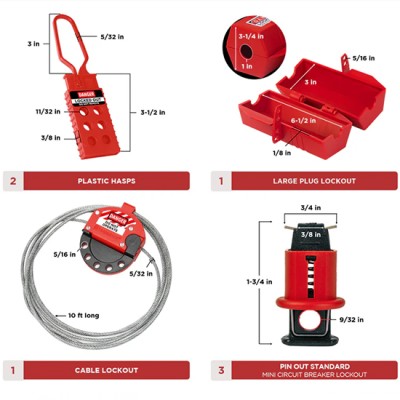 Bộ dụng cụ khóa an toàn 98 thiết bị PROLOCKEY LK-TSK6A