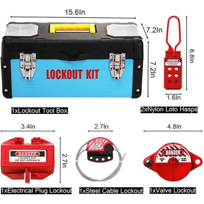 Bộ khoá LOTO an toàn điện và van 68 chi tiết PROLOCKEY LK-83853203
