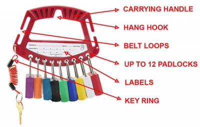 Trạm Treo Khóa An Toàn Di Động 12 Lỗ Treo PROLOCKEY PH01