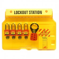 Bộ trạm khóa gồm 4 ổ khóa an toàn LOCKEY LG01