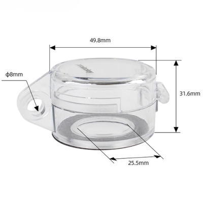 Khóa nút dừng khẩn cấp 25mm trong suốt PROLOCKEY SBL01M-D25