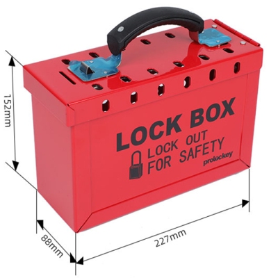 Hộp khóa nhóm LOTO 12 cổng gắn ổ khóa PROLOCKEY LK01