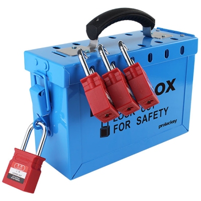 Hộp khóa nhóm LOTO 13 cổng gắn ổ khóa PROLOCKEY LK02