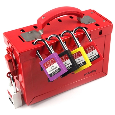 Hộp khóa nhóm LOTO 13 cổng gắn ổ khóa PROLOCKEY LK02