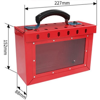 Hộp Khóa Nhóm LOTO Có Cửa Sổ Quan Sát 12 Vị Trí Khóa PROLOCKEY LK01-2