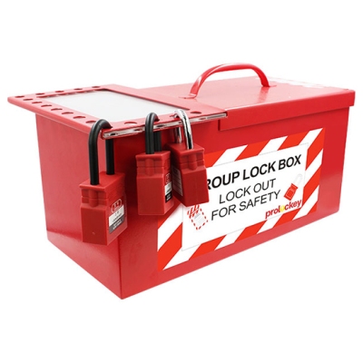 Hộp Khóa Nhóm LOTO Bằng Thép 17 Ổ Khóa Và 1 Khóa Giám Sát PROLOCKEY LK05