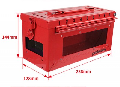 Hộp khóa nhóm LOTO gắn tường 18 lỗ khóa đánh số PROLOCKEY LK07