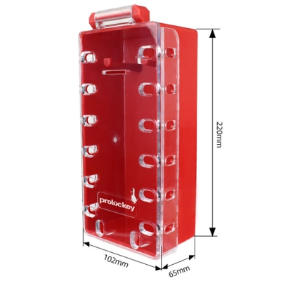 Hộp khóa nhóm LOTO di động 2 móc treo quản lý 14 người PROLOCKEY LK32