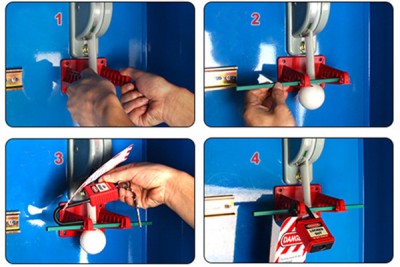 Khóa cách ly cầu dao điện cho các tay gạt lớn Ø35–85mm PROLOCKEY ECL11