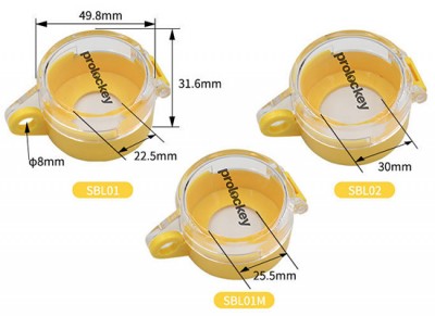 Khóa nút dừng khẩn cấp 22.5mm đề vàng PROLOCKEY SBL01-D22-Y