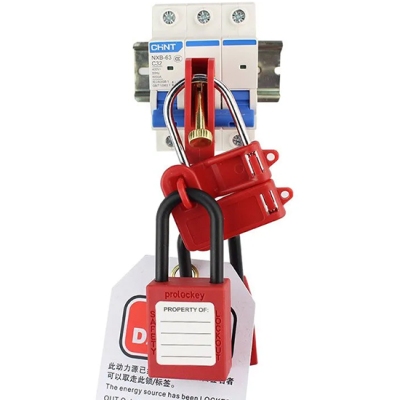 Khóa nhóm 2 người kiểu bướm còng thép 4mm PROLOCKEY BAH21