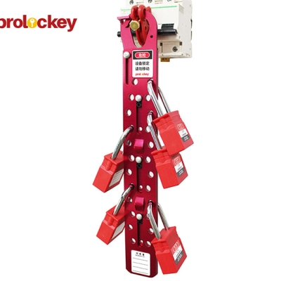 Khóa Kẹp Hasp Nhôm Dài PROLOCKEY AH32: Giải Pháp LOTO 24 Người An Toàn