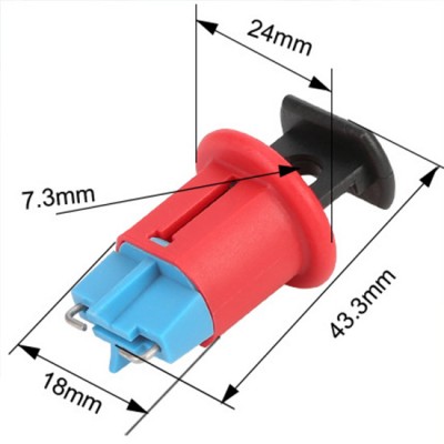 Khóa cầu dao điện thu nhỏ MCB – Chân hướng vào 10mm PROLOCKEY PIS