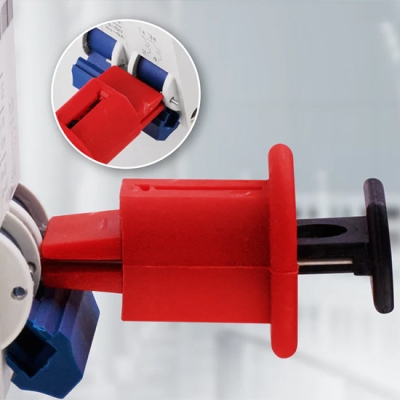 Khóa cầu dao điện thu nhỏ MCB – Chân mở rộng hướng ra 20mm PROLOCKEY POW