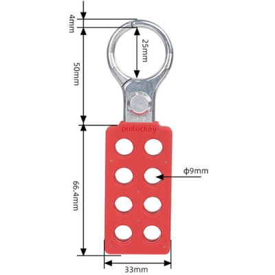 Khóa nhóm 8 người hàm hợp kẹp kim kẽm 25mm PROLOCKEY ZH01