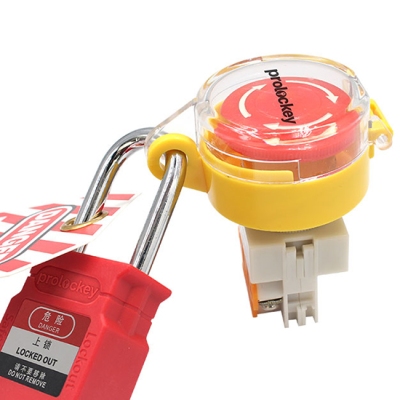 Khóa nút dừng khẩn cấp 25mm đề vàng PROLOCKEY SBL01M-D25-Y
