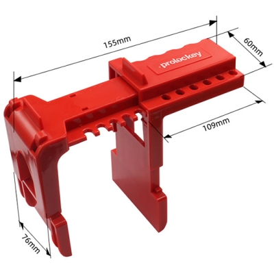 Khóa van bi tích hợp tấm chân đế cho đường kính ống từ 9.5mm-31mm PROLOCKEY ABVL03F