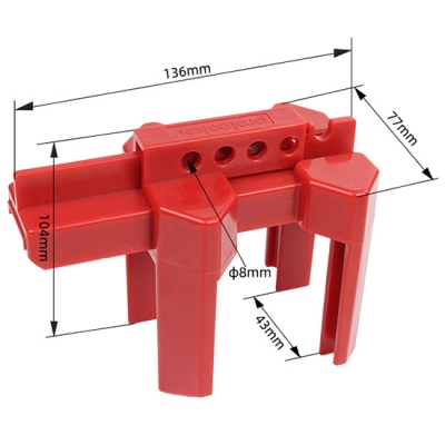 Khóa Van Bi An Toàn Điều Chỉnh Cho Đường Ống 13mm-63mm PROLOCKEY ABVL01