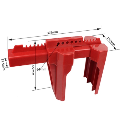 Khóa Van Bi An Toàn Điều Chỉnh Cho Đường Ống 50mm-200mm PROLOCKEY ABVL02