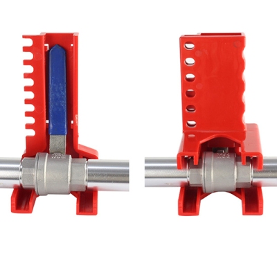 Khóa van bi tích hợp tấm chân đế cho đường kính ống từ 13mm-70mm PROLOCKEY ABVL04F