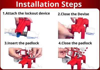 Khóa Van Bi An Toàn Điều Chỉnh Cho Đường Ống 13mm-80mm PROLOCKEY ABVL01M