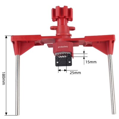 Khóa van cổng đa năng sử dụng 2 tay chặn nhỏ cho van nhiều ngả PROLOCKEY UVL02S