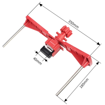 Khóa van cổng đa năng sử dụng 2 tay chặn lớn cho van nhiều ngả PROLOCKEY UVL02