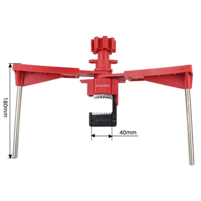 Khóa van cổng đa năng sử dụng 2 tay chặn lớn cho van nhiều ngả PROLOCKEY UVL02P