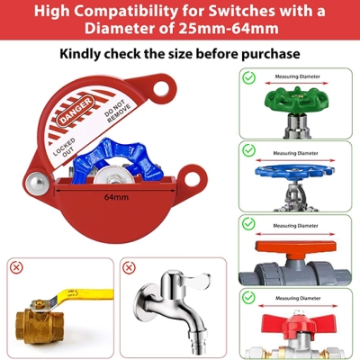 Khóa tay quay van cổng cho đường kính 254mm-330mm PROLOCKEY SGVL05