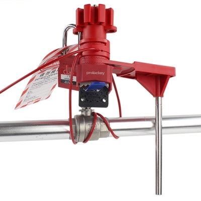 Khóa van đa năng ngàm kẹp 15mm tích hợp cáp bọc và tay chặn PROLOCKEY UVL05S