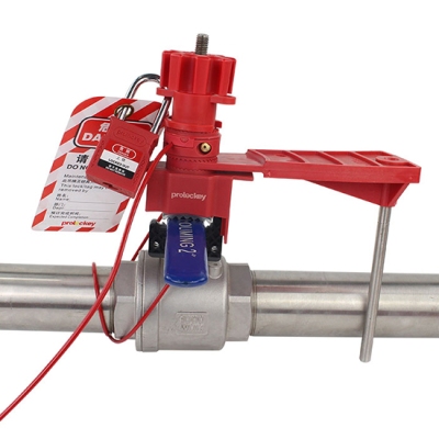 Khóa van đa năng ngàm kẹp 45mm tích hợp cáp bọc và tay chặn PROLOCKEY UVL05P