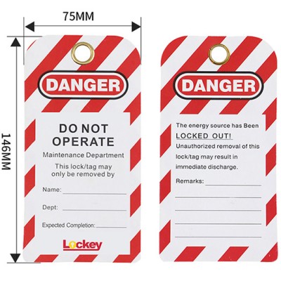 Thẻ cảnh báo an toàn “DANGER–DO NOT OPERATE” PROLOCKEY LT03