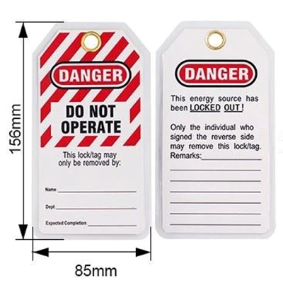 Thẻ Cảnh Báo “DANGER–DO NOT OPERATE” Có Vỏ Bảo Vệ PROLOCKEY LT22