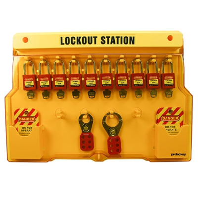 Trạm khóa gắn tường với 14 vị trí treo và 2 ngăn chứa PROLOCKEY LS02