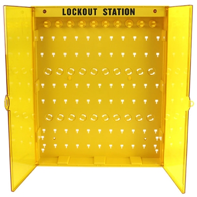 Trạm lưu trữ thiết bị LOTO dung lượng lớn 10 móc treo và 2 bảng ghi A4 PROLOCKEY LS16