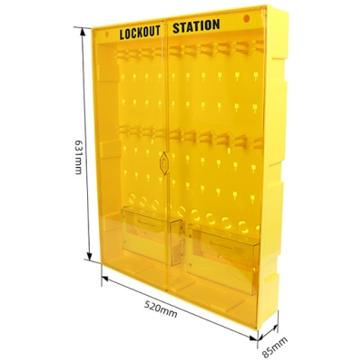 Trạm lưu trữ thiết bị LOTO dung lượng lớn 20 móc treo và 2 ngăn điện thoại PROLOCKEY LS17