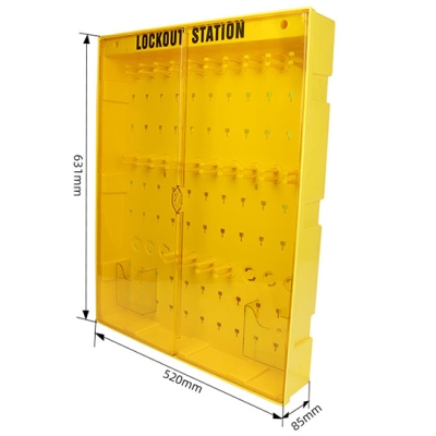 Trạm lưu trữ thiết bị LOTO dung lượng lớn 24 móc treo và 2 ngăn chứa PROLOCKEY LS12