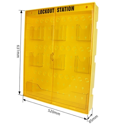 Trạm lưu trữ thiết bị LOTO dung lượng lớn 6 ngăn nhỏ và 1 ngăn dài PROLOCKEY LS15