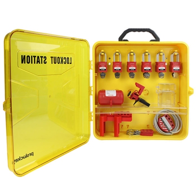 Trạm Quản Lý Khoá LOTO Xách Tay 6 Móc Treo Và 1 Khay Chứa PROLOCKEY PLK24