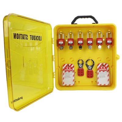 Trạm Quản Lý Khoá LOTO Xách Tay 8 Móc Treo Và 2 Ngăn PROLOCKEY PLK22